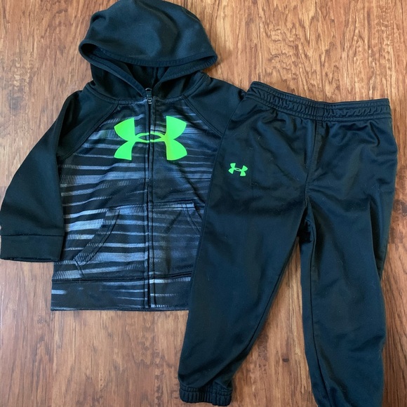 under armour green tracksuit